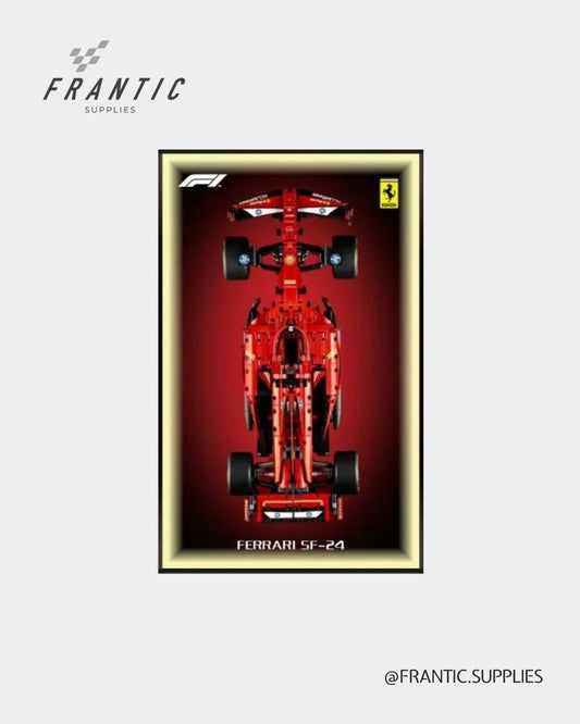 Wall Display Frame for Lego Technic Ferrari SF-24 F1
