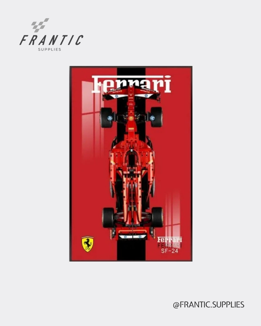 Wall Display Frame for Lego Technic Ferrari SF-24 F1