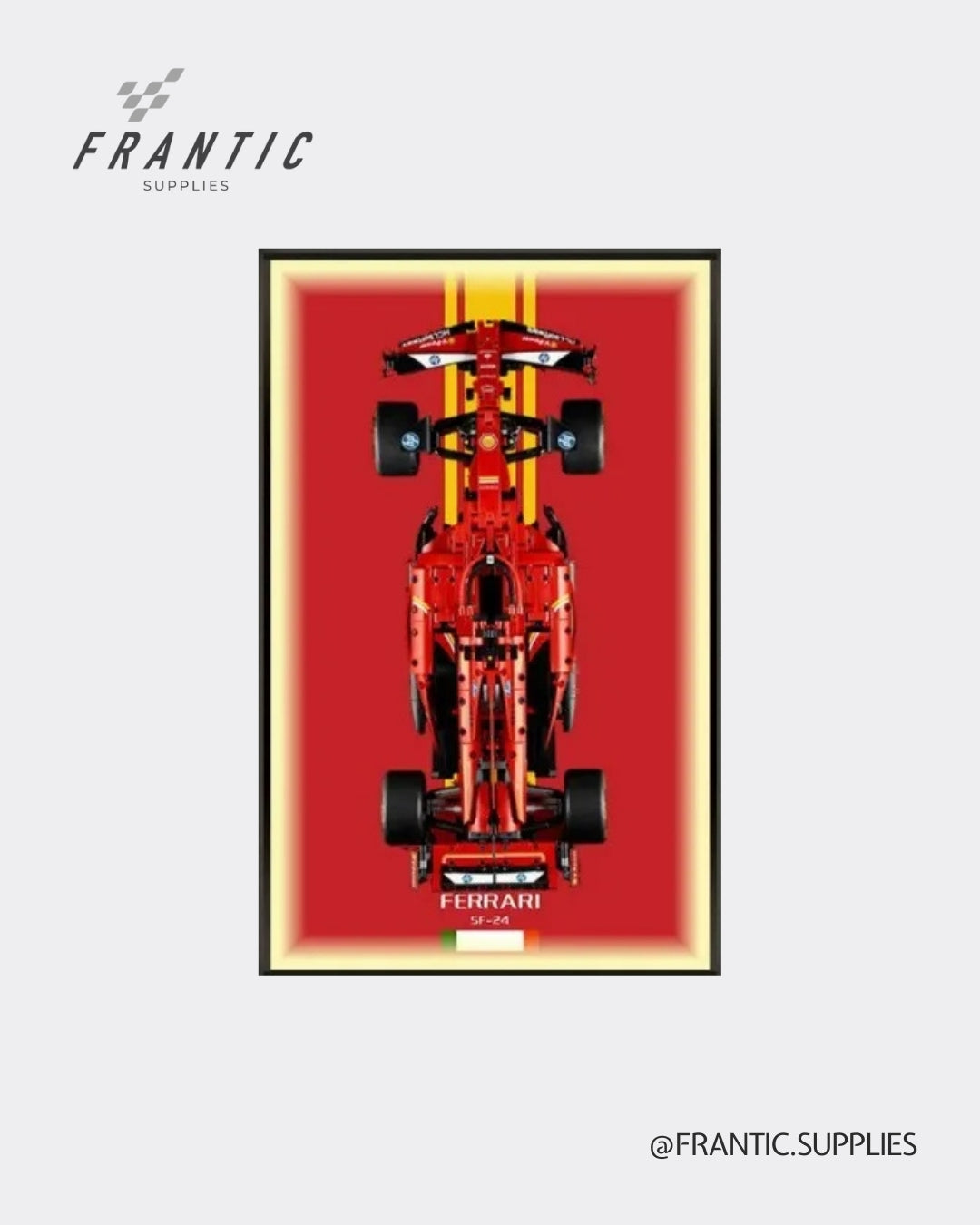 Wall Display Frame for Lego Technic Ferrari SF-24 F1