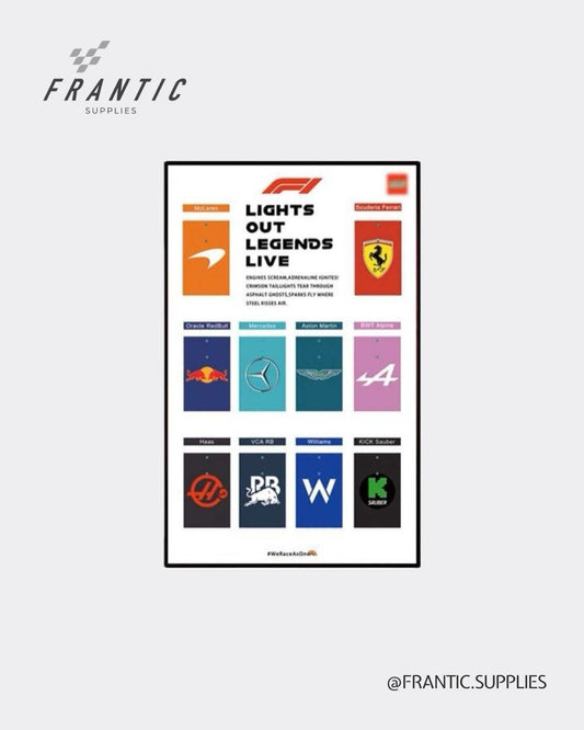 Wall Display Frame for LEGO Speed Champions F1