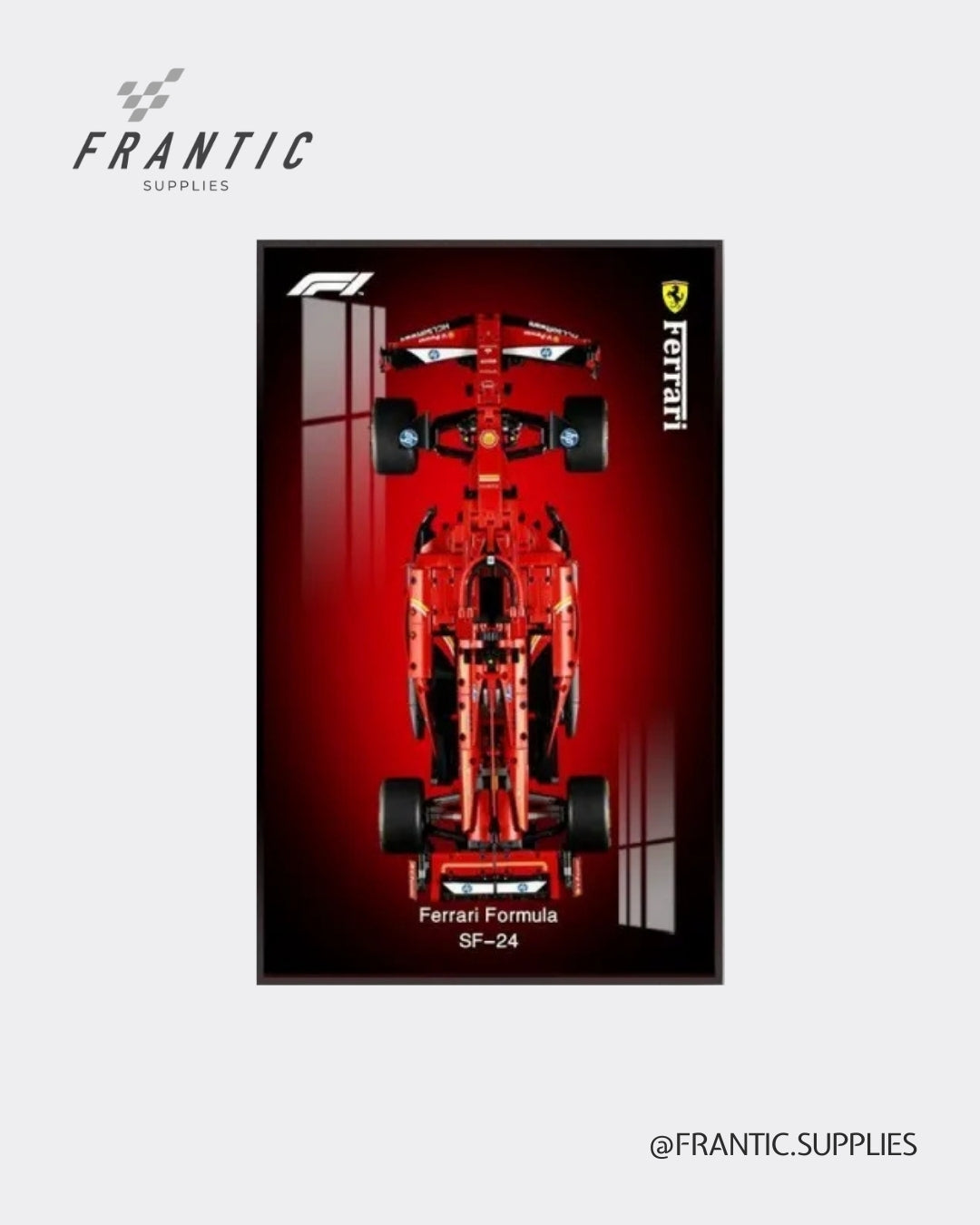 Wall Display Frame for Lego Technic Ferrari SF-24 F1