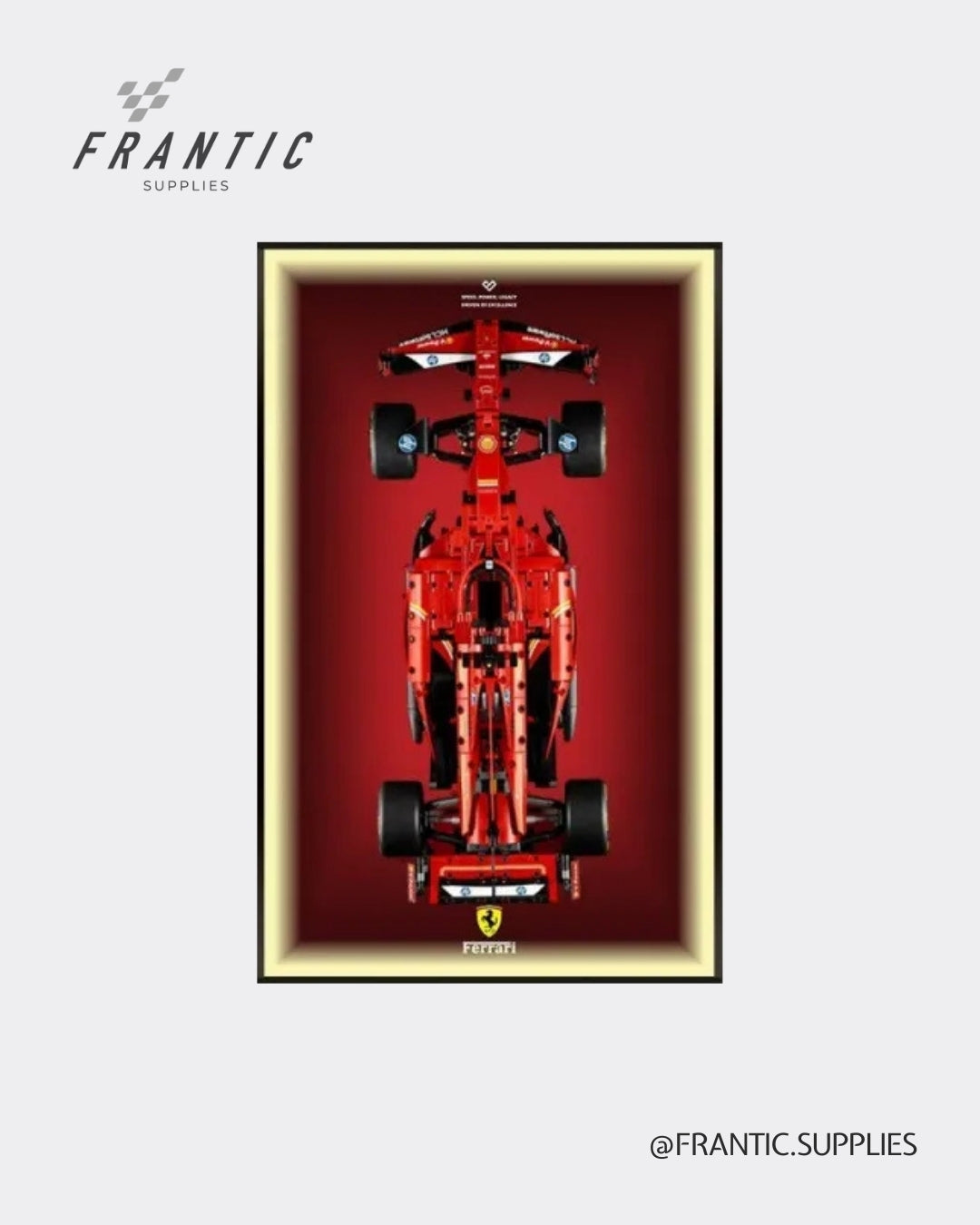Wall Display Frame for Lego Technic Ferrari SF-24 F1