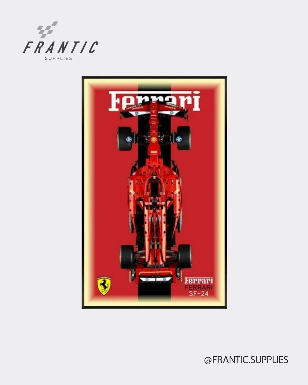 Wall Display Frame for Lego Technic Ferrari SF-24 F1