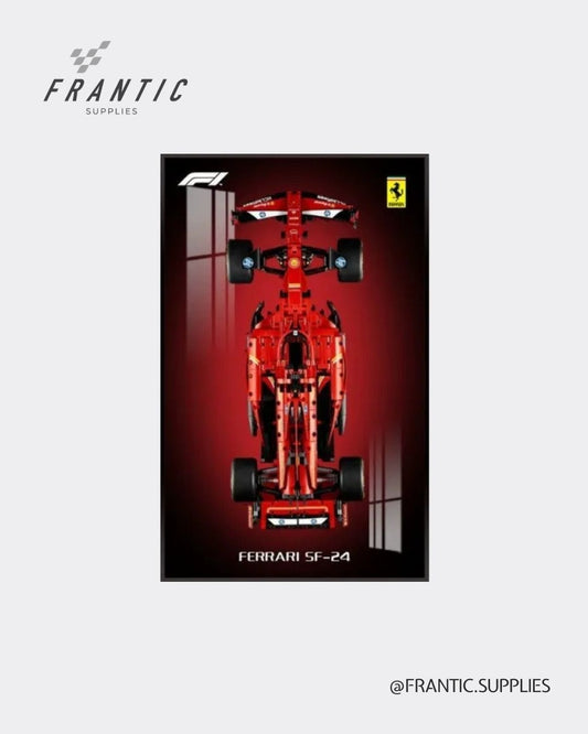 Wall Display Frame for Lego Technic Ferrari SF-24 F1