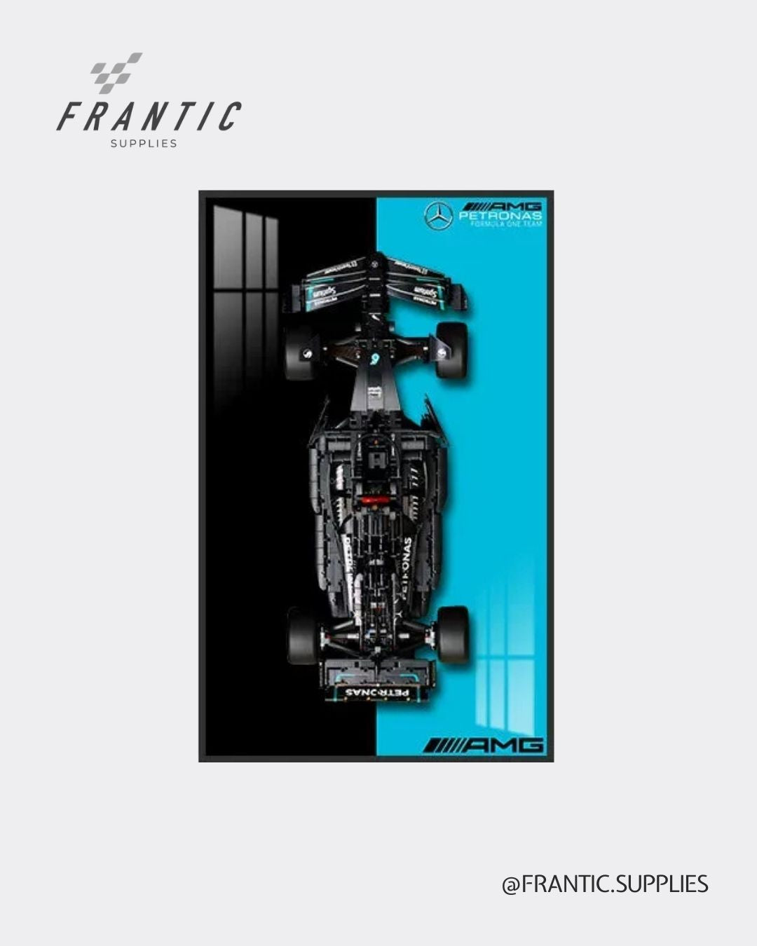 Wall Display Frame for LEGO Technic Mercedes-AMG F1